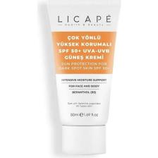 Licape Çok Yönlü Yüksek Korumalı SPF +50 Faktör UVA - UVB Güneş Kremi