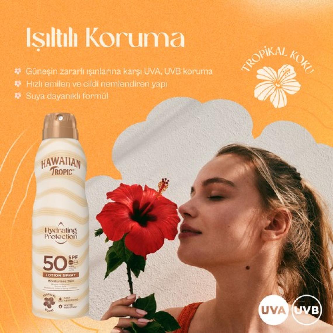 Hawaiian Tropic Aerosol Sun Protection Spf 50 220 ml