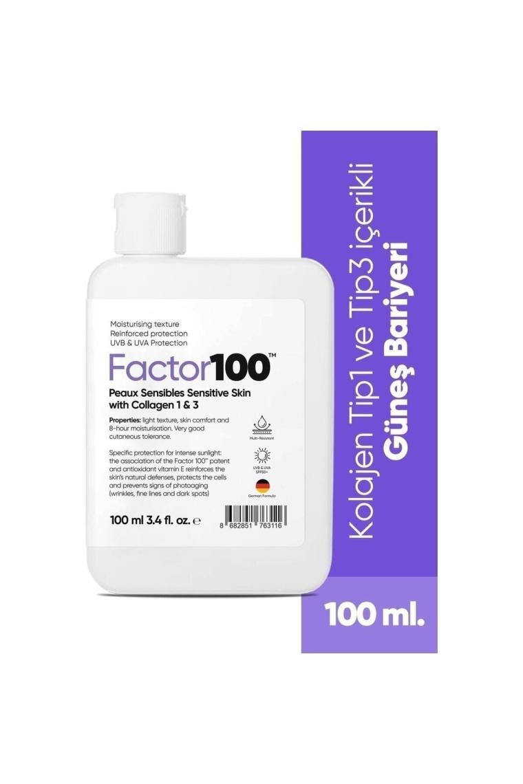 Factor 100 Güneş Kremi Spf50 100 ml