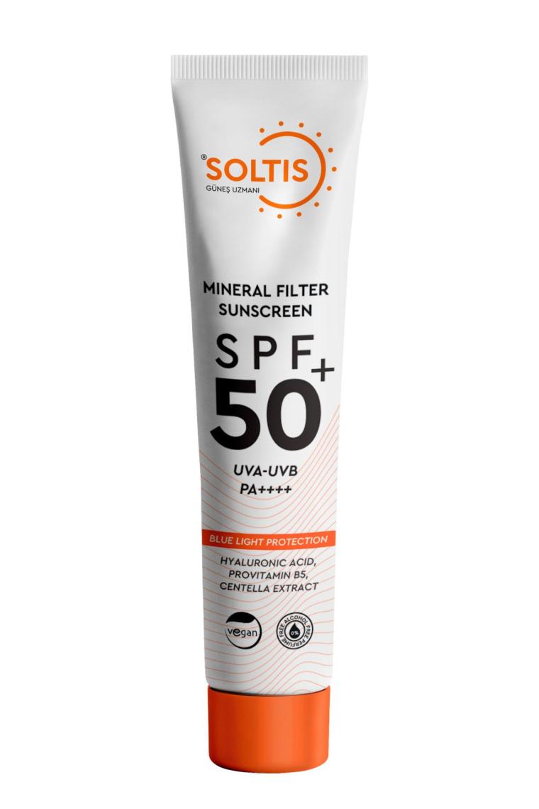 %100 Mineral Güneş Koruyucu Krem Spf50 Pa , 50 ml