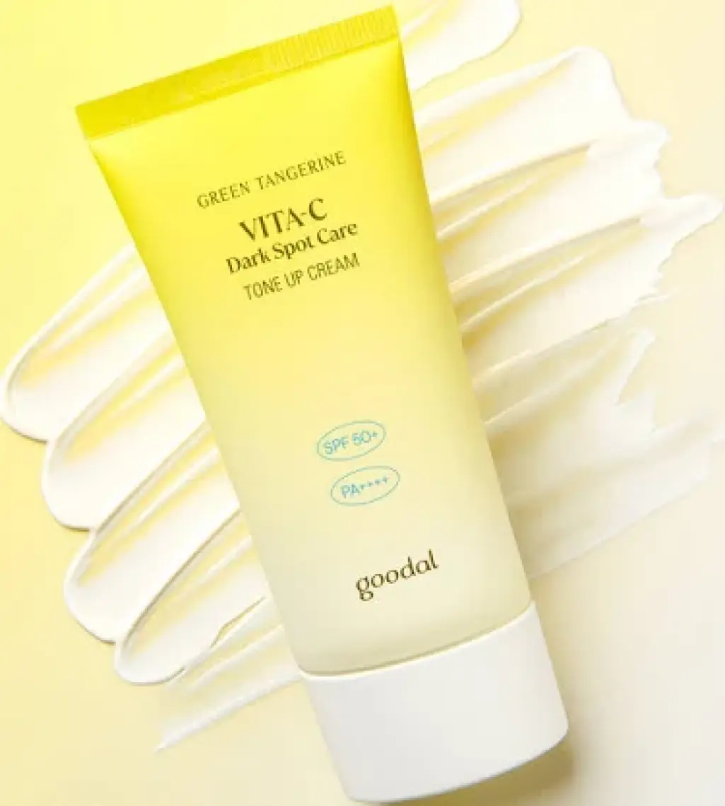 Goodal Green Tangerine Vita C Dark Spot Tone Up Cream - Ton Eşitleyici Makyaj Bazı ve Güneş Kremi SPF50+ Pa++++