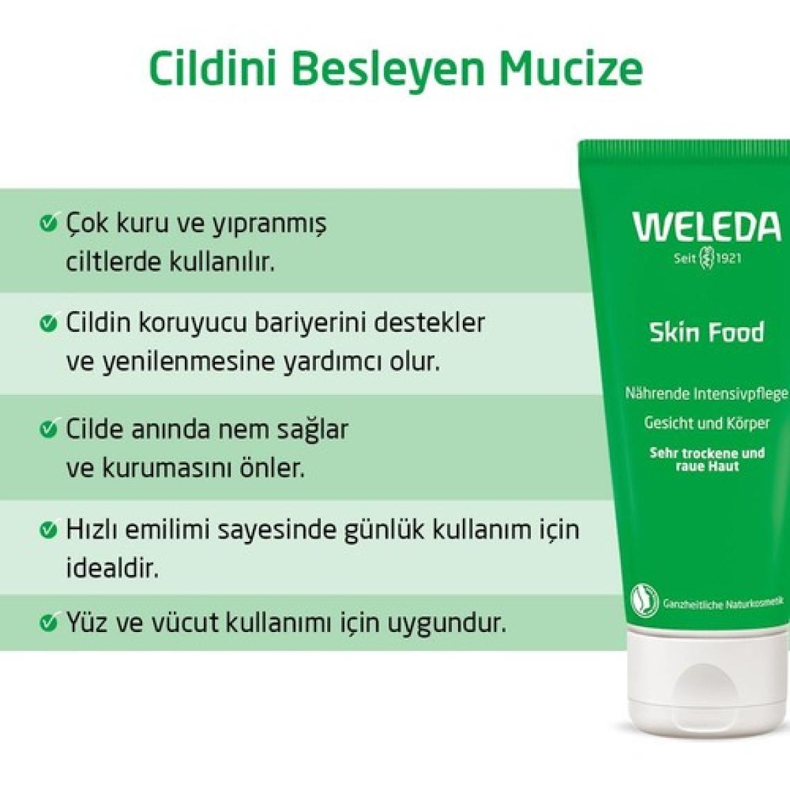 Weleda Skin Food Nemlendirici ve Besleyici Organik Bakım Kremi 75ml - Çok Kuru ve Kuru Ciltler için