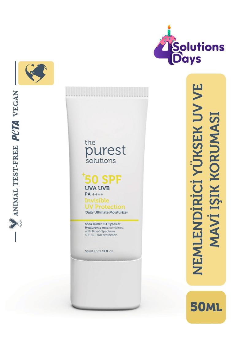 Yüksek Koruma ve Nemlendirici Etkili Güneş Koruyucu Krem SPF 50, 50 ml