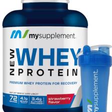 New Whey Çilek Aromalı Protein Tozu 72 Servis 1656gr Shaker Hediyeli