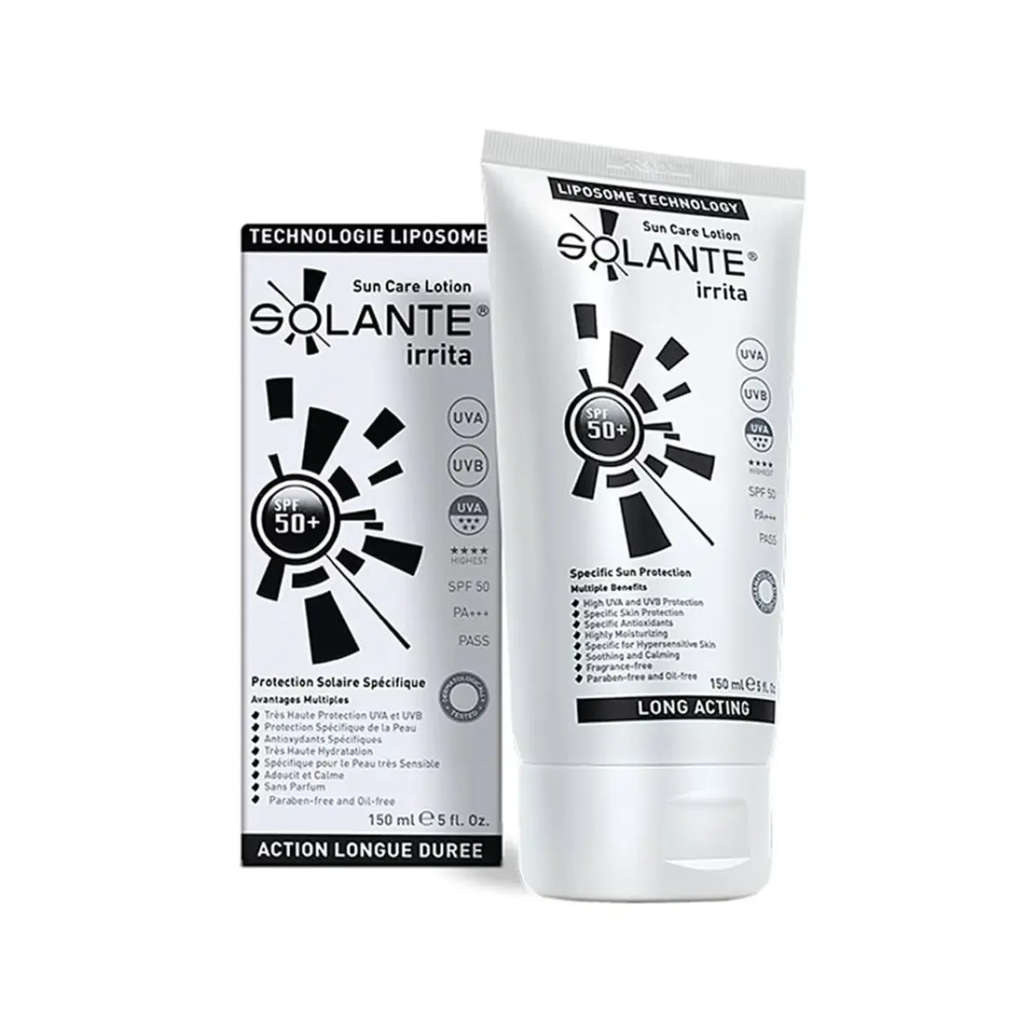 Solante Irrita Spf 50 Hassas Cilt Güneş Koruyucu Losyon 150Ml  ( İrriyasyonlu Uygulamalarda )