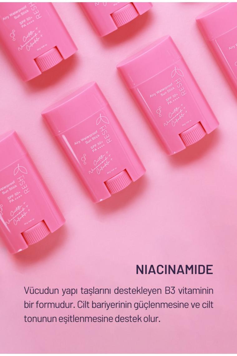 Airy Waterproof Sun Stick SPF50+ PA++++ - 23g - Yüksek Korumalı Güneş Koruyucu Stick