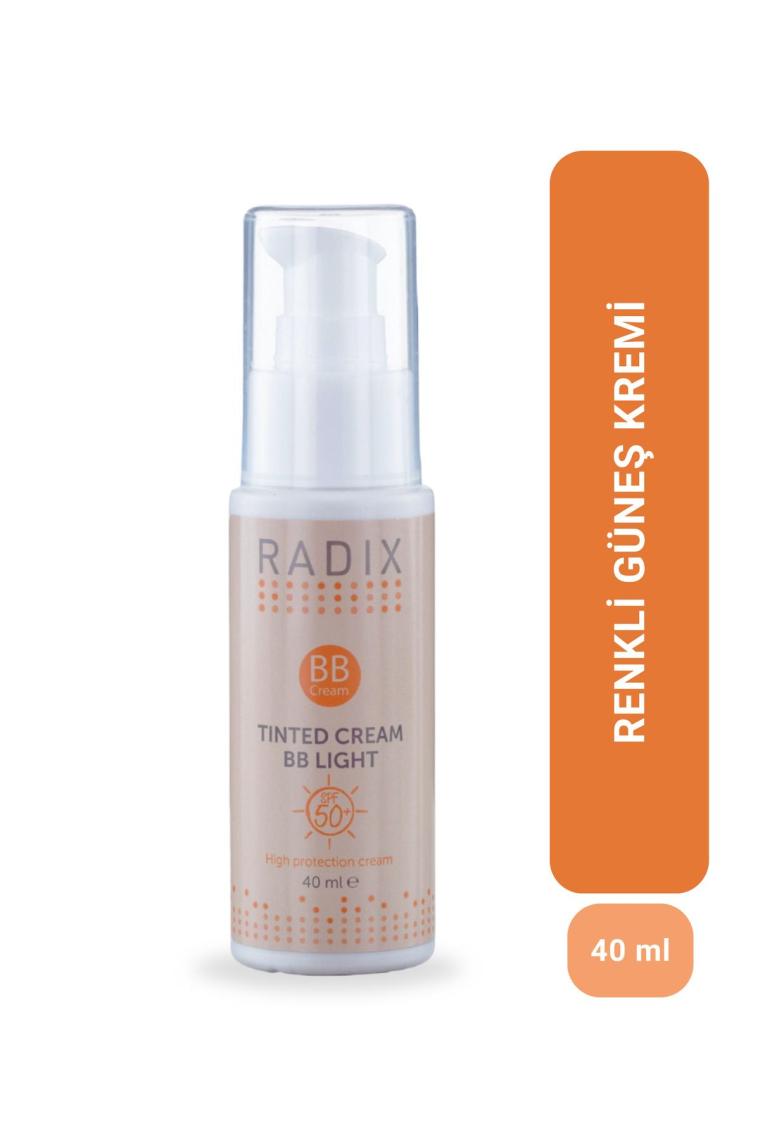 Renkli Kapatıcılı Yüz Güneş Kremi - Tinted Cream Bb Light (AÇIK-ORTA TON) 50spf 40ml
