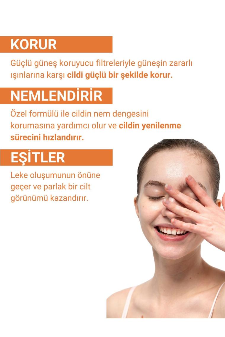 Renkli Kapatıcılı Yüz Güneş Kremi - Tinted Cream Bb Light (AÇIK-ORTA TON) 50spf 40ml