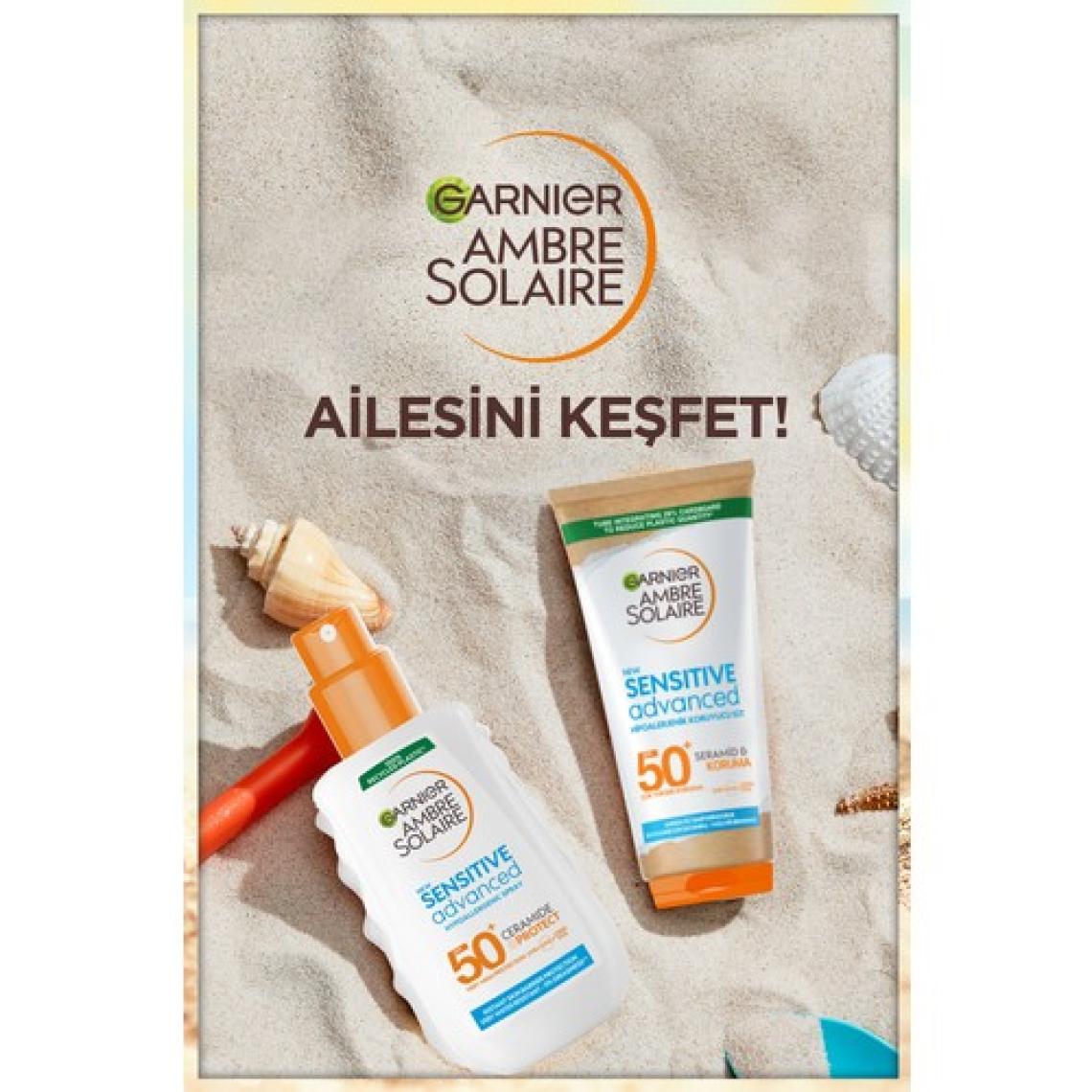 Garnier Ambre Solaire Sensitive Advanced Hipoalerjenik Güneş Koruyucu Sprey SPF50+ 150ML