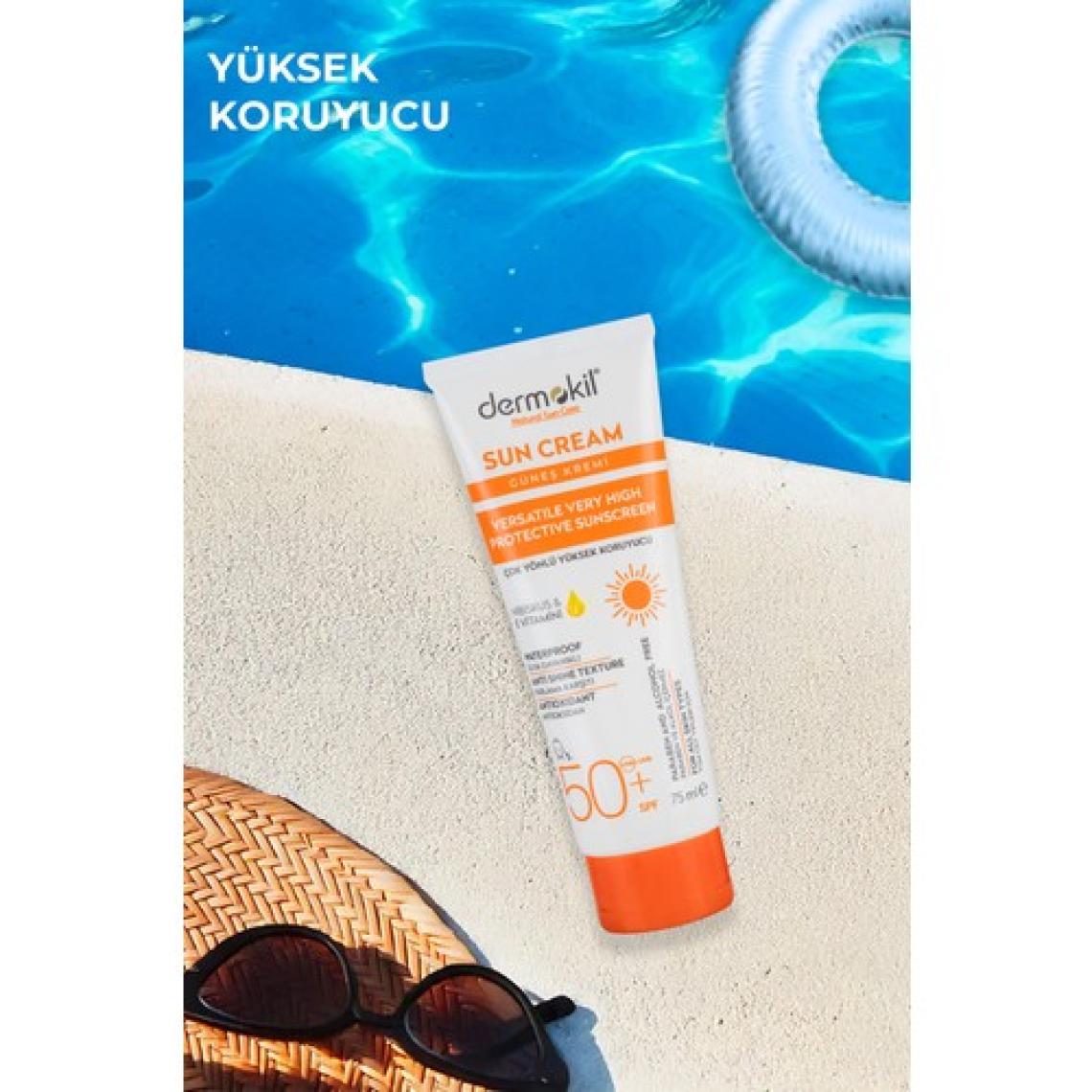 Dermokil Sun Cream-Çok Yönlü Yüksek Koruyucu Güneş KREMI50 Spf 75 ml