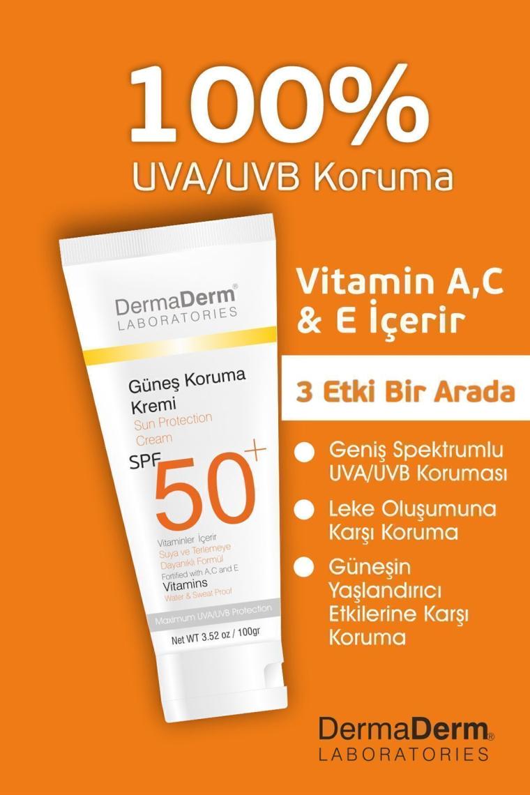 Doğal Güneş Koruma Kremi Spf 50 Faktör 100gr