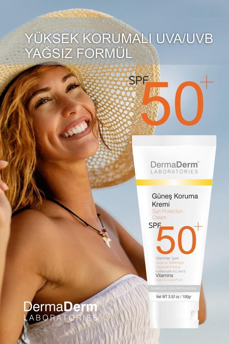 Doğal Güneş Koruma Kremi Spf 50 Faktör 100gr