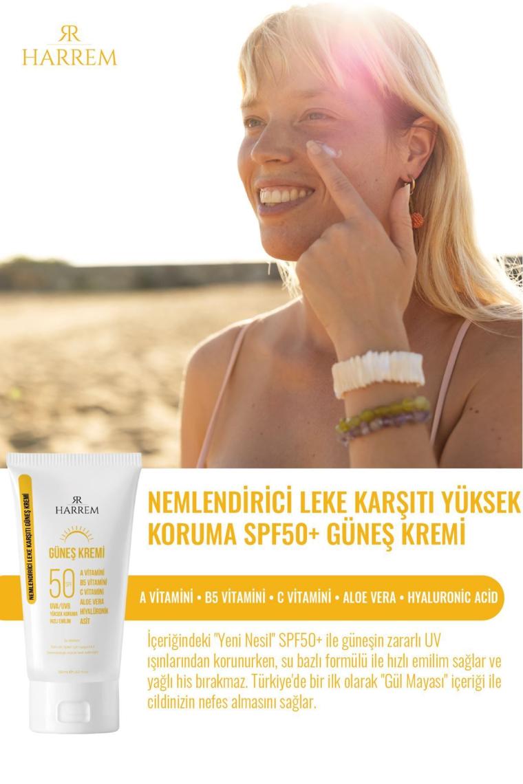 Nemlendirici Leke Karşıtı Spf50+ Güneş Kremi 50 Ml