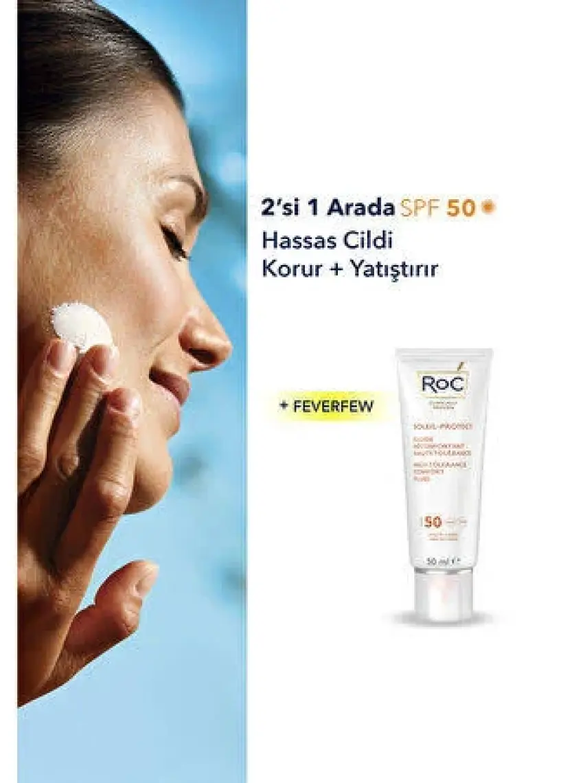 RoC Hassas Ciltler İçin Yüz Güneş Kremi SPF50+ 50 ml