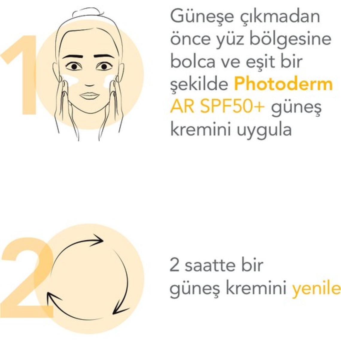 Photoderm AR SPF50+ Yüksek Korumalı Renkli Yüz Güneş Kremi 30 ml