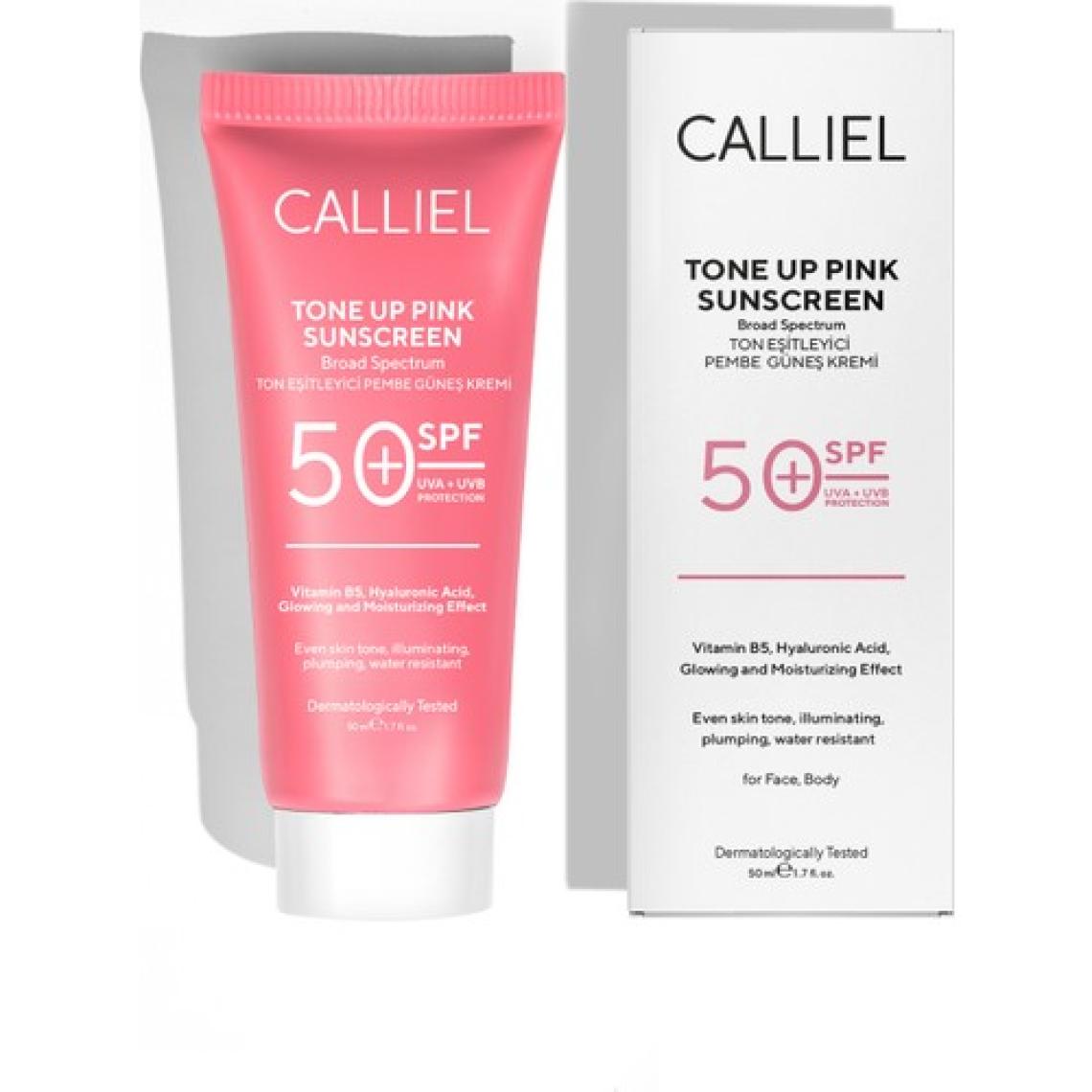 Calliel Ton Eşitleyici , Aydınlatıcı Spf 50+ Renkli Güneş Kremi Glutatyon, Hyaluronik Asit Etkili 50 ml
