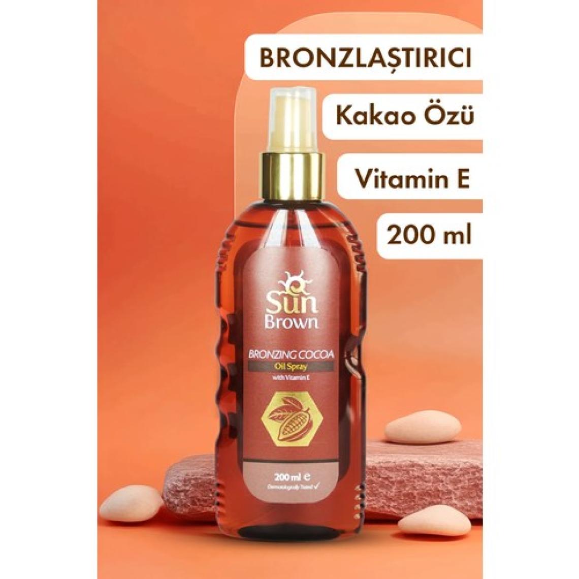 Sun Brown Bronzlaştırıcı Güneş Yağı Kakao Ekstreli 200 ML