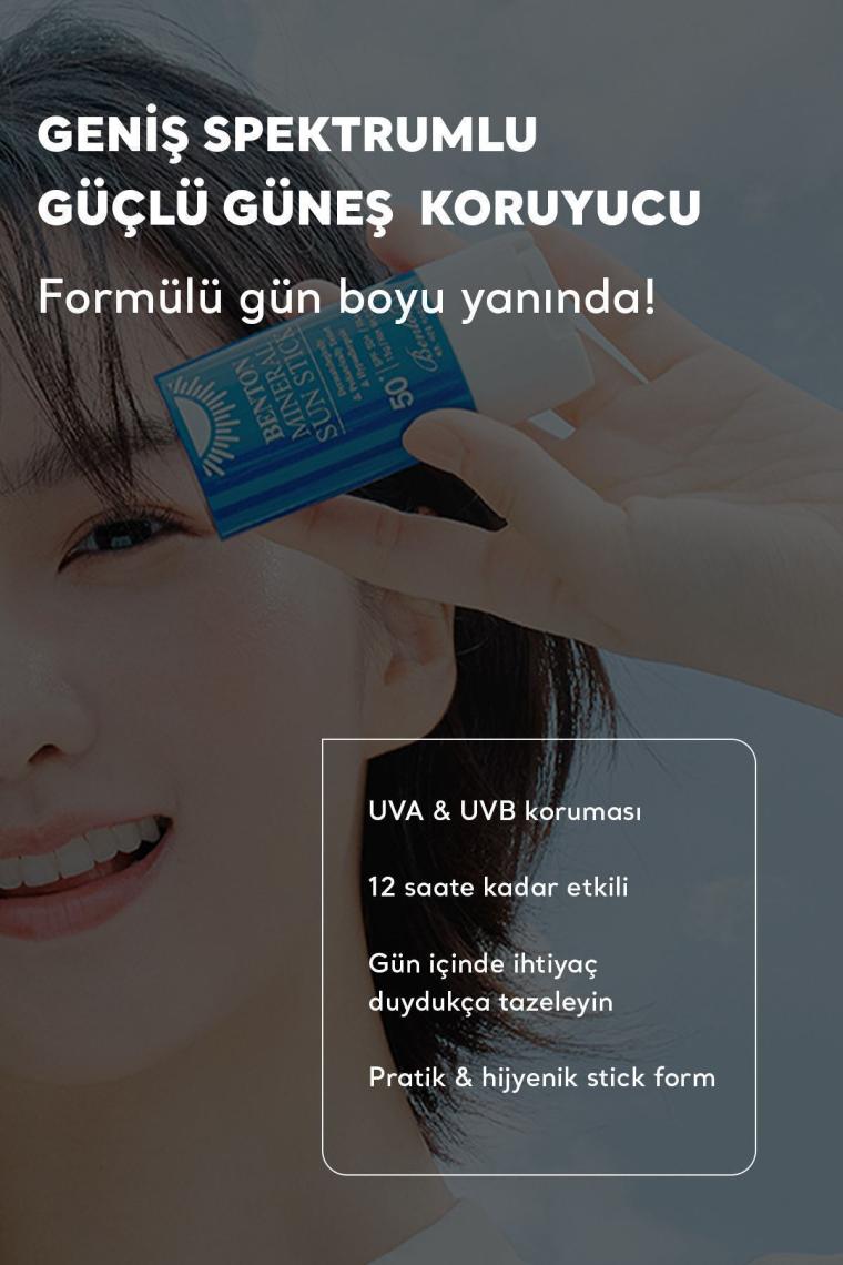 Mineral Sun Stick SPF50 PA++++ 15g  - %100 Fiziksel Vegan Stick Güneş Koruyucu