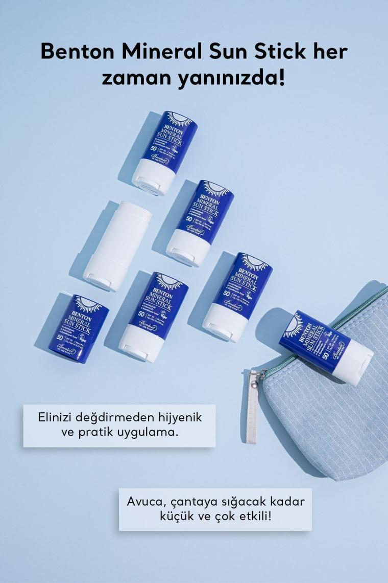 Mineral Sun Stick SPF50 PA++++ 15g  - %100 Fiziksel Vegan Stick Güneş Koruyucu