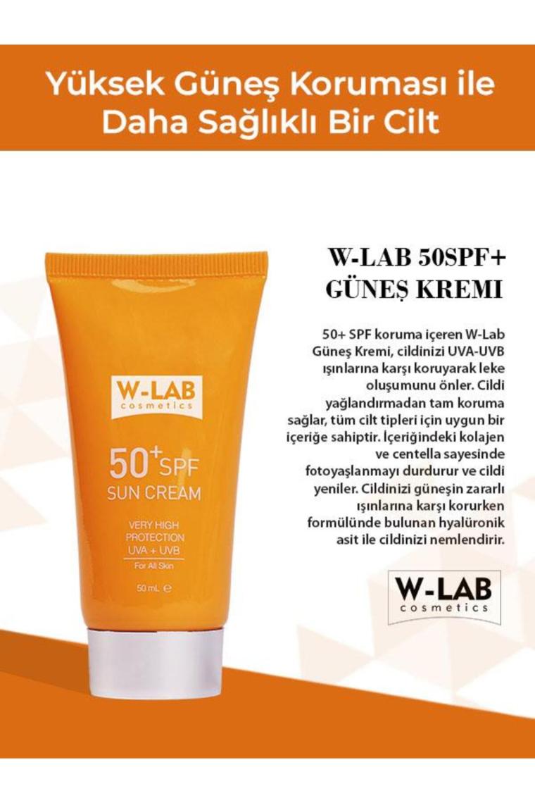 W-lab Sun Cream Spf50+ Güneş Koruyucu 50 Ml