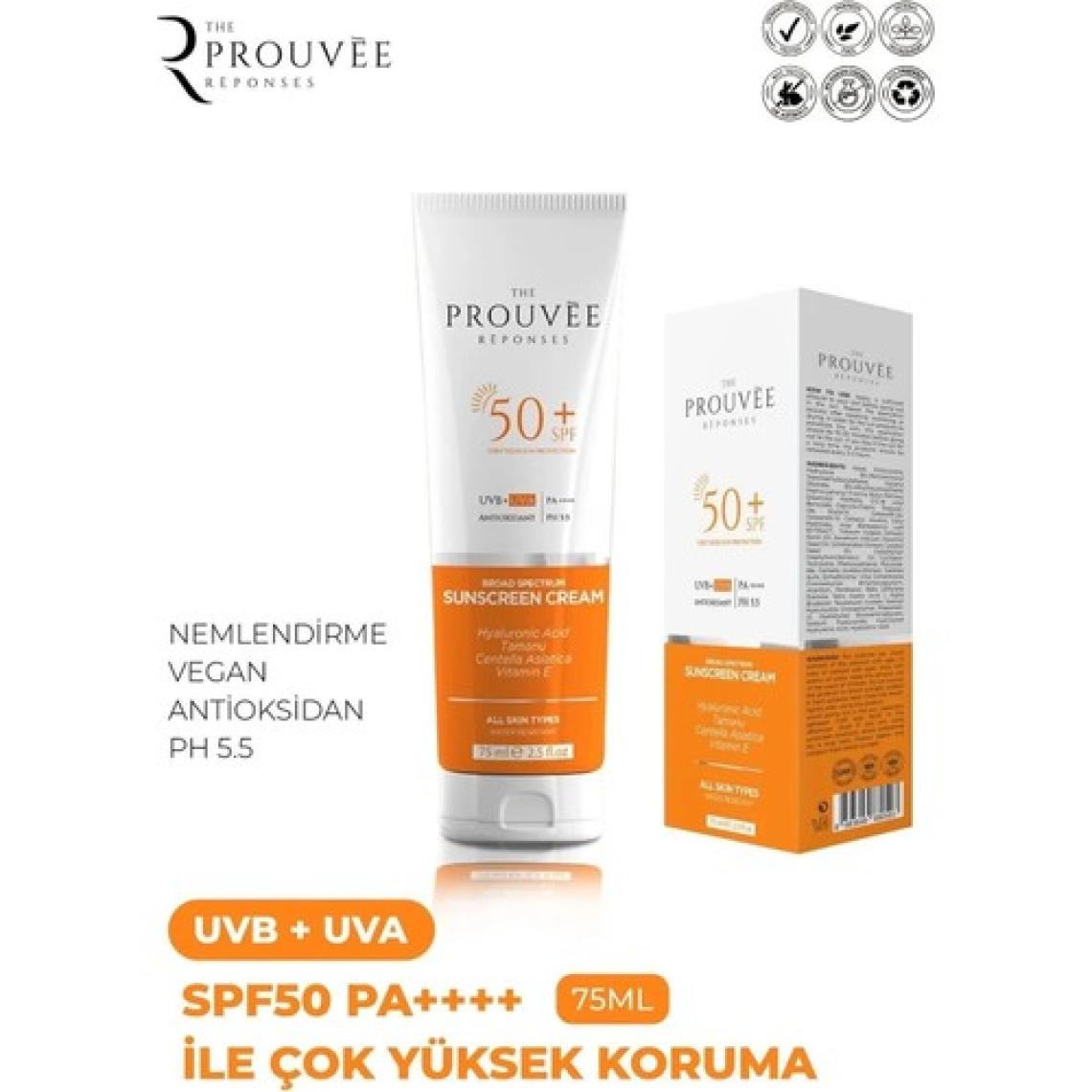 The Prouvee Reponses Çok Yüksek Korumalı Tüm Ciltler Güneş Kremi SPF 50+ (75 ml)