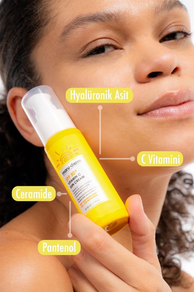 Güneş Kremi | Yeni Formül 2025 | Spf 50 C Vitamini Güneş Kremi 50 ml | Yeni Nesil Kore Filtreleri