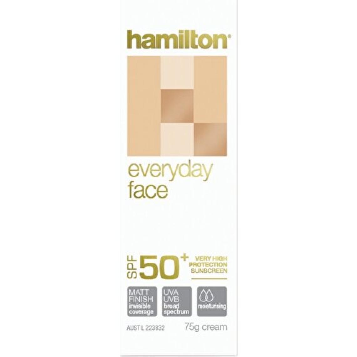 Hamilton Everyday Face Spf 50 Faktör 75 Ml  Yüz için Güneş Kremi