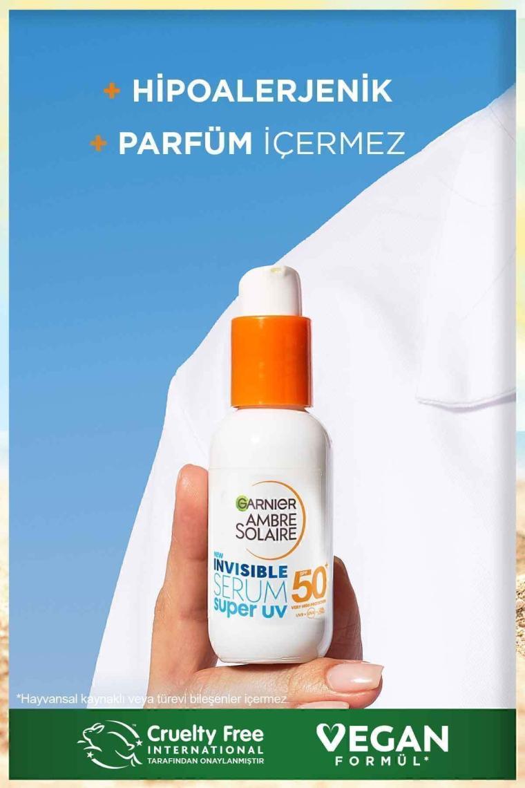 Garnier Ambre Solaire Invisible Serum Super UV Günlük Güneş Koruyucu Serum