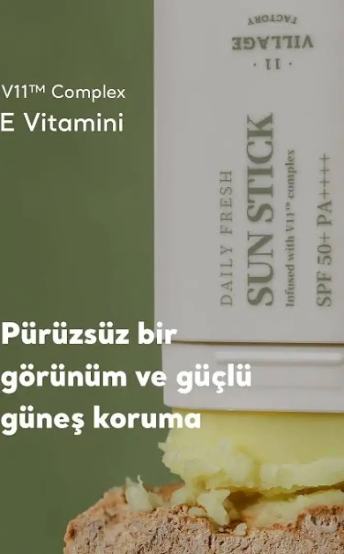 Village 11 Factory Daily Fresh Sun Stick SPF50+ PA++++ 20g - Vegan Stick Güneş Koruyucu