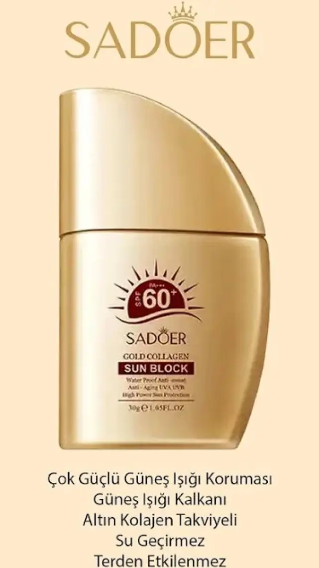 Sadoer Altın Kolajen Güneş Koruma Kremi Seti - Spf 60+ (2 Parça)