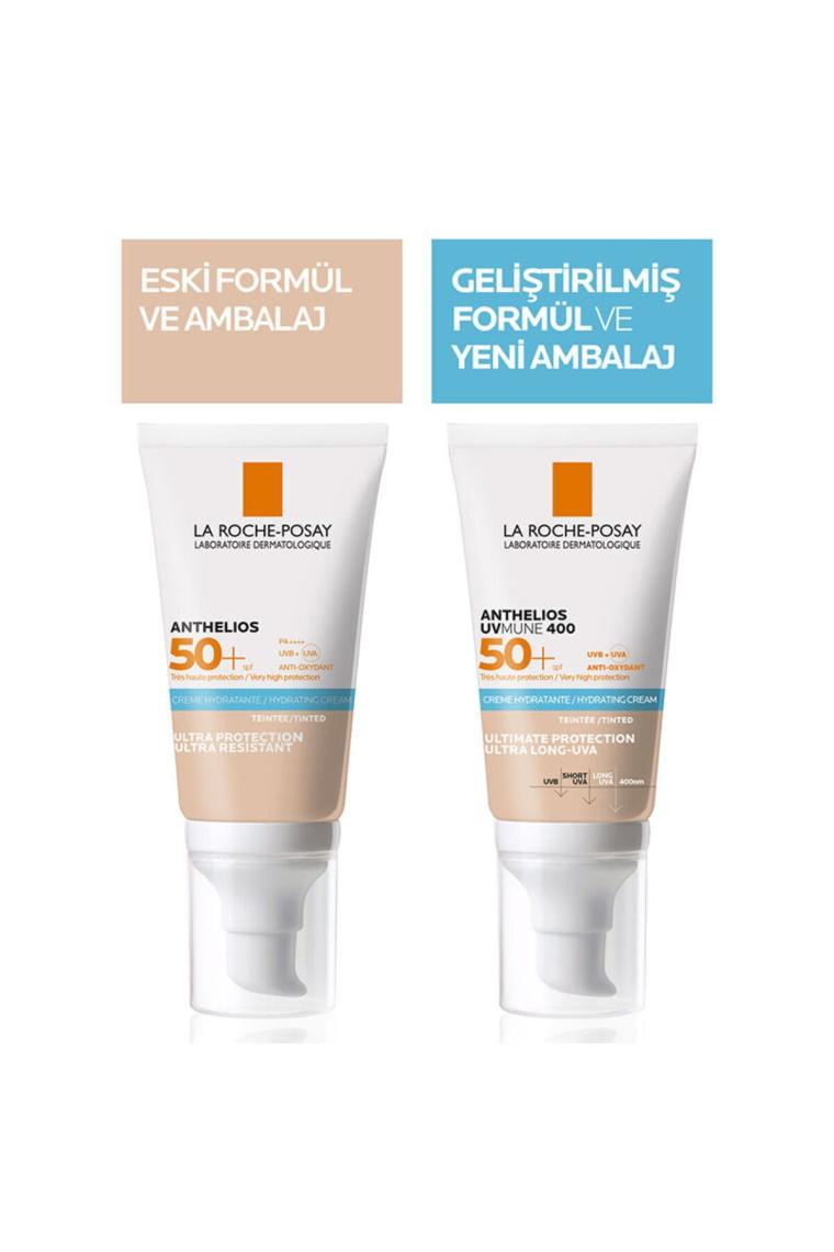 Anthelios Uvmune 400 Spf 50+  Renkli Güneş Kremi50 ml- Kuru, Kızarık ve Hassas Ciltler İçin