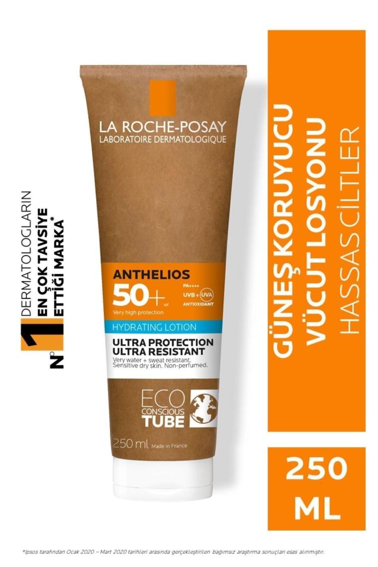Anthelios SPF50+ Tüm Ciltler İçin Yüksek Korumalı Vücut Güneş Kremi 250ml