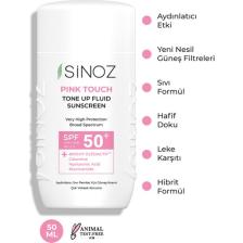 Sinoz SPF50+ Pink Touch Sıvı Güneş Kremi