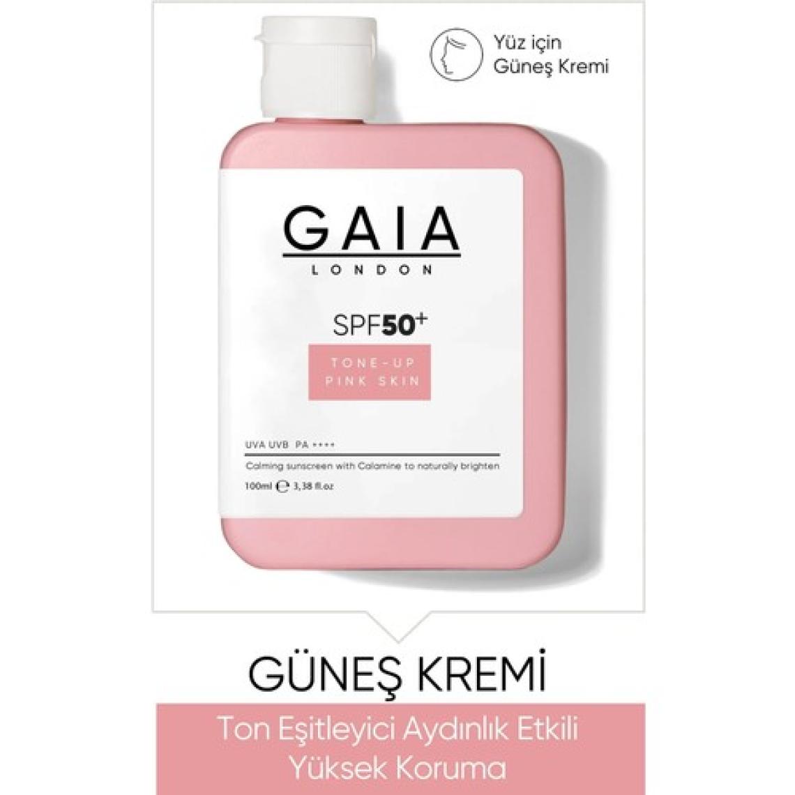 Gaia London Ton Eşitleyici, Aydınlık Etkili Yüksek Koruma ve Nemlendirici 50SPF Uva/uvb 100ML Güneş Kremi