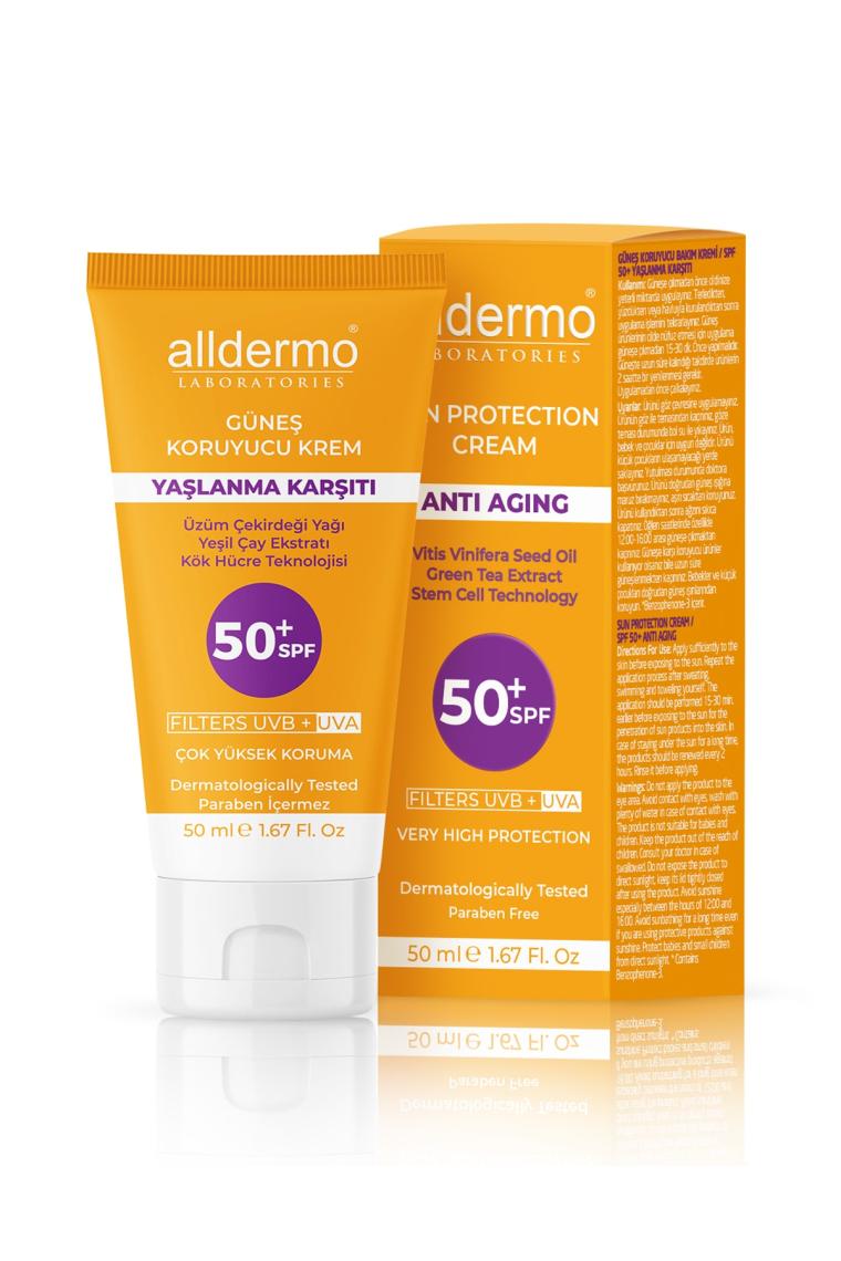 Yaşlanma Karşıtı Güneş Koruyucu Krem Spf 50 50 ml