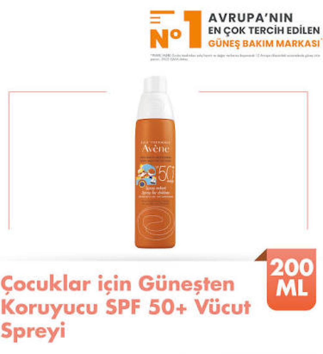 Avene Çocuk Güneş Koruma Spreyi Spf 50 200 ml