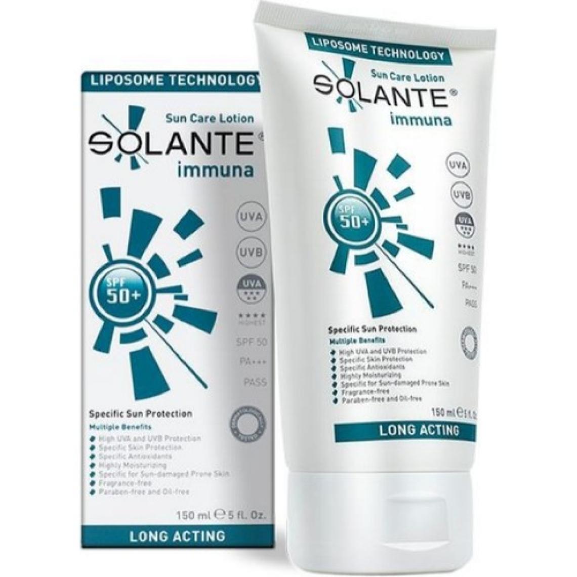 Solante Immuna Sun Care Lotion Spf 50+ 150 ml Immunolojik Koruma Güneş Losyonu