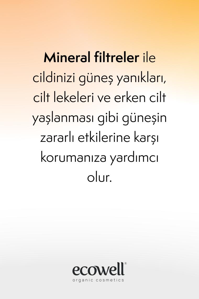 Güneş Kremi Spf 50, Organik & Vegan Sertifikalı, Mineral Filtre, Yüz Ve Vücut, Uva Uvb Koruma, 110gr