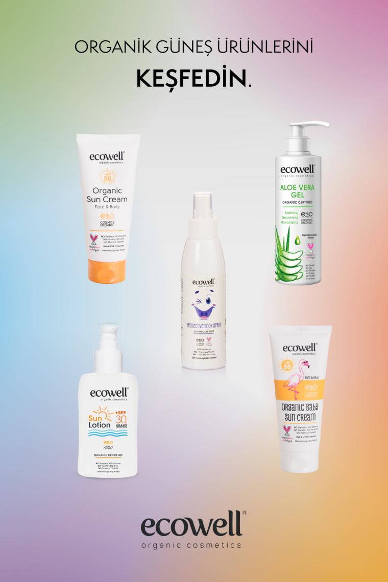 Güneş Kremi Spf 50, Organik & Vegan Sertifikalı, Mineral Filtre, Yüz Ve Vücut, Uva Uvb Koruma, 110gr