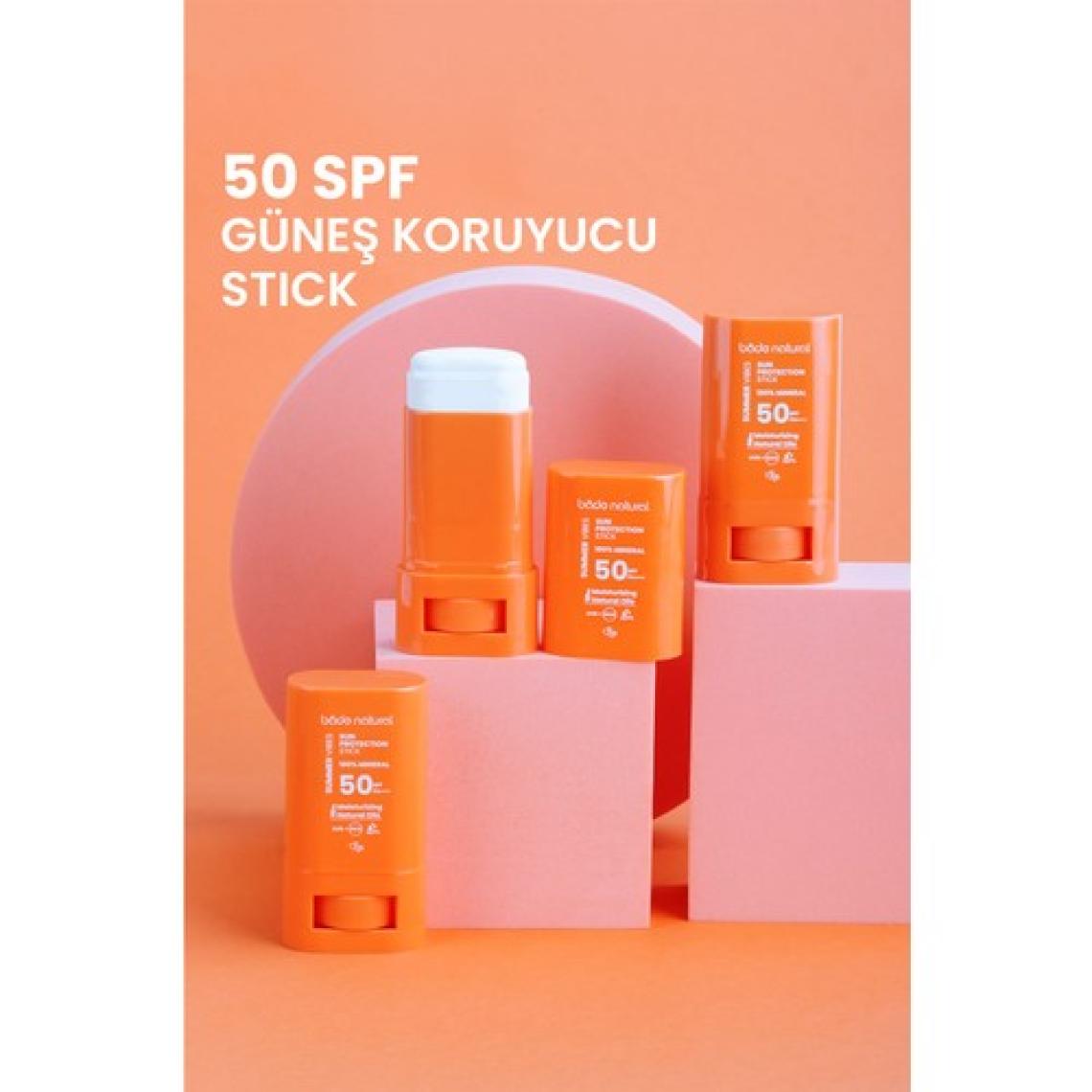 Bade Natural 50 Spf  Mineral Filtreli ve Doğal Yüksek Korumalı Güneş Stick