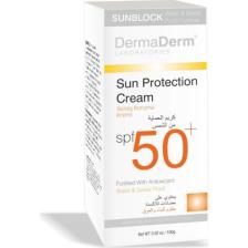 Dermaderm SPF 50+ Güneş Koruma Kremi - Hassas Ciltler İçin Suya Dayanıklı ve Nemlendirici UVA/UVB Koruma Özelliği