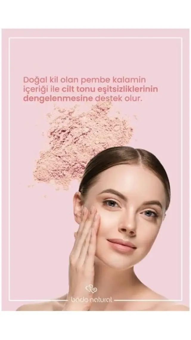 Bade Natural 50 Spf Ton Eşitleyici ve Cilt Aydınlatıcı Pembe Yüksek Korumalı Güneş Koruyucu Stick