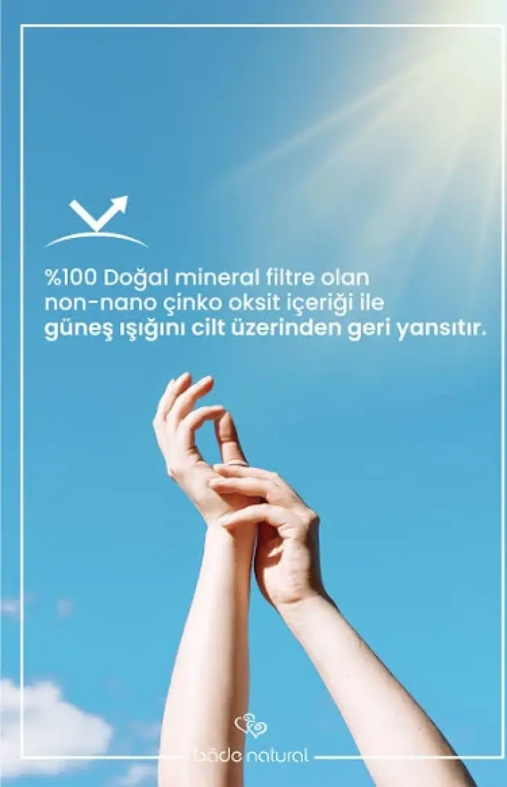 Bade Natural 50 Spf Ton Eşitleyici ve Cilt Aydınlatıcı Pembe Yüksek Korumalı Güneş Koruyucu Stick