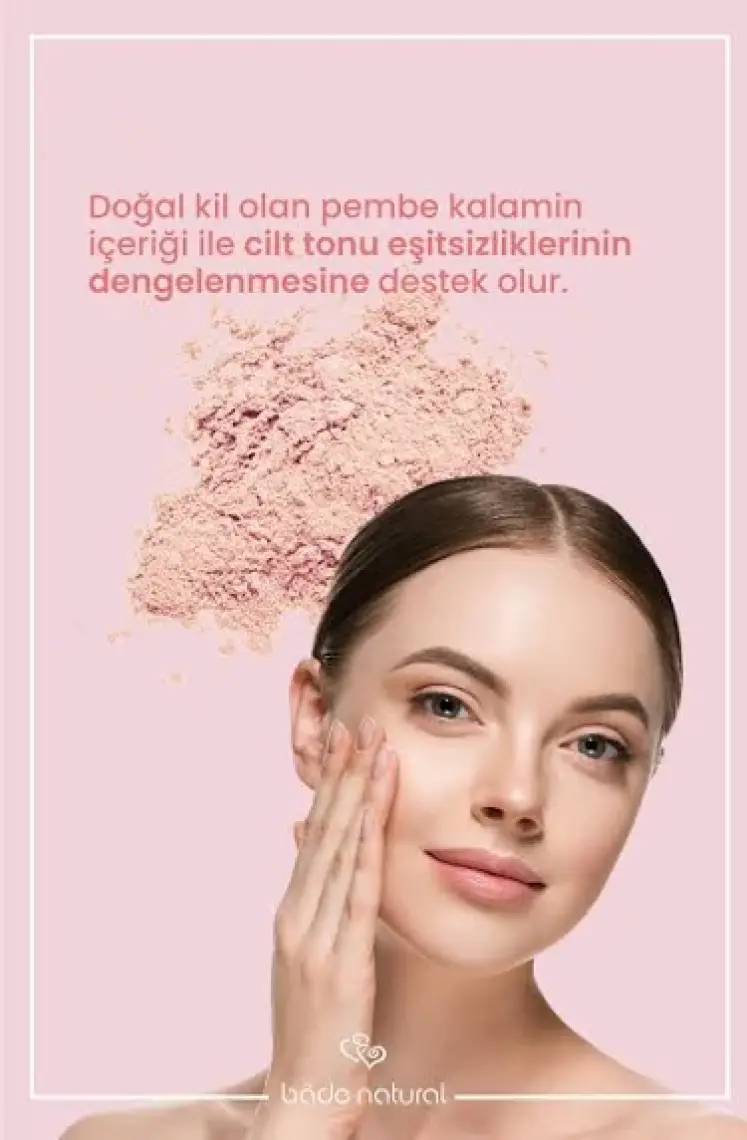 Bade Natural 50 Spf Ton Eşitleyici ve Cilt Aydınlatıcı Pembe Yüksek Korumalı Güneş Koruyucu Stick
