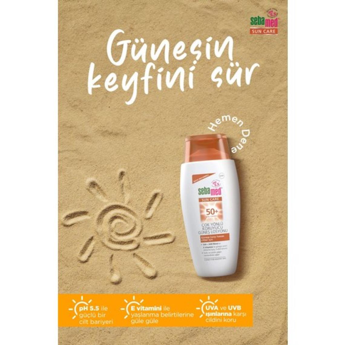 Sebamed Güneş Losyonu SPF 50 - Hassas Ciltler İçin Paraben İçermeyen, Yüksek UVA/UVB Koruma ve Nemlendirici Formül, 150 ml