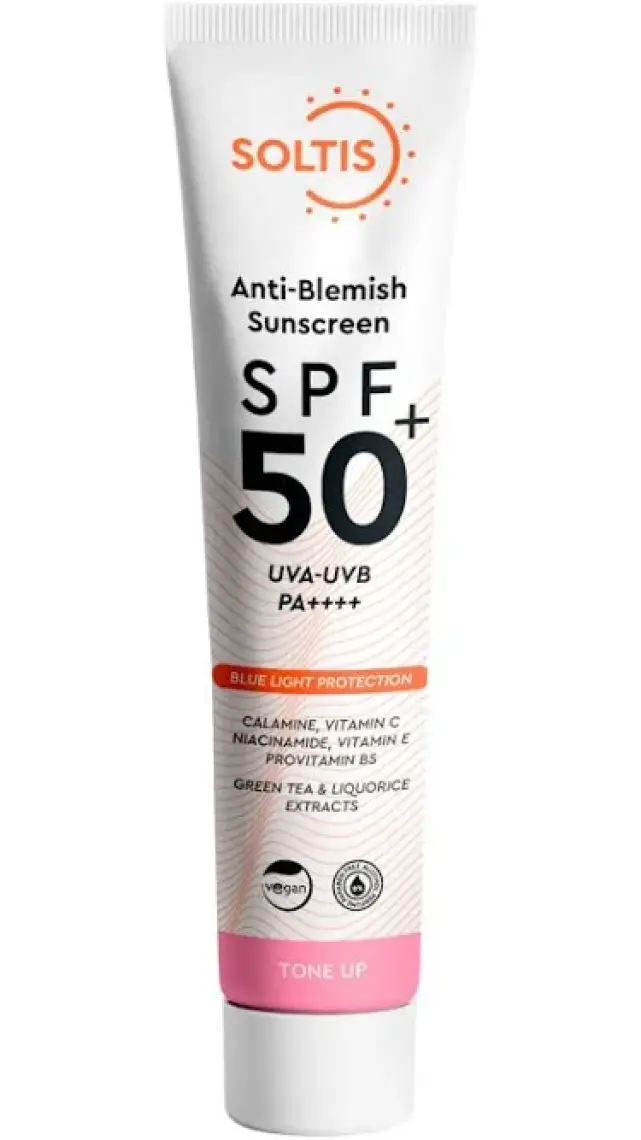 Soltis Leke Karşıtı ve Ton Eşitleyici Pembe Güneş Koruyucu Krem SPF50+ Pa++++, 50 ml