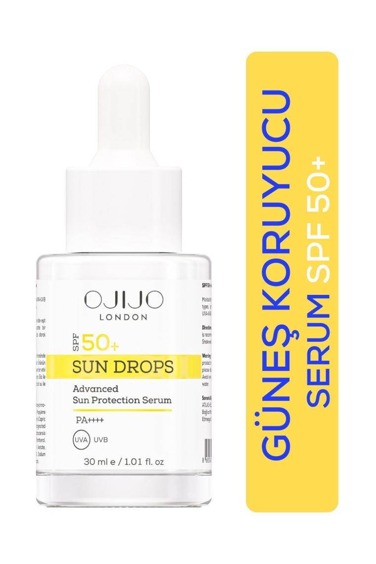 Ojijo London Spf 50+ Güneş Kremi - Sun Drops Yüz Güneş Serumu 30 ml
