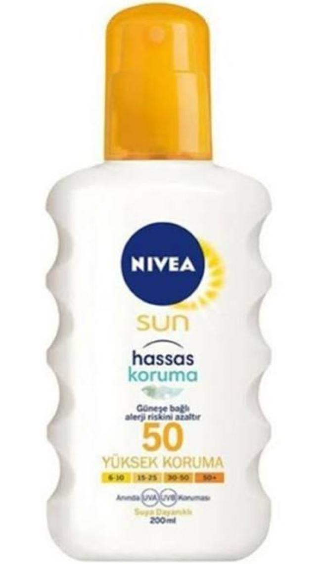 Nivea Sun Hassas Spf 50+ Güneş Koruyucu 200 ml