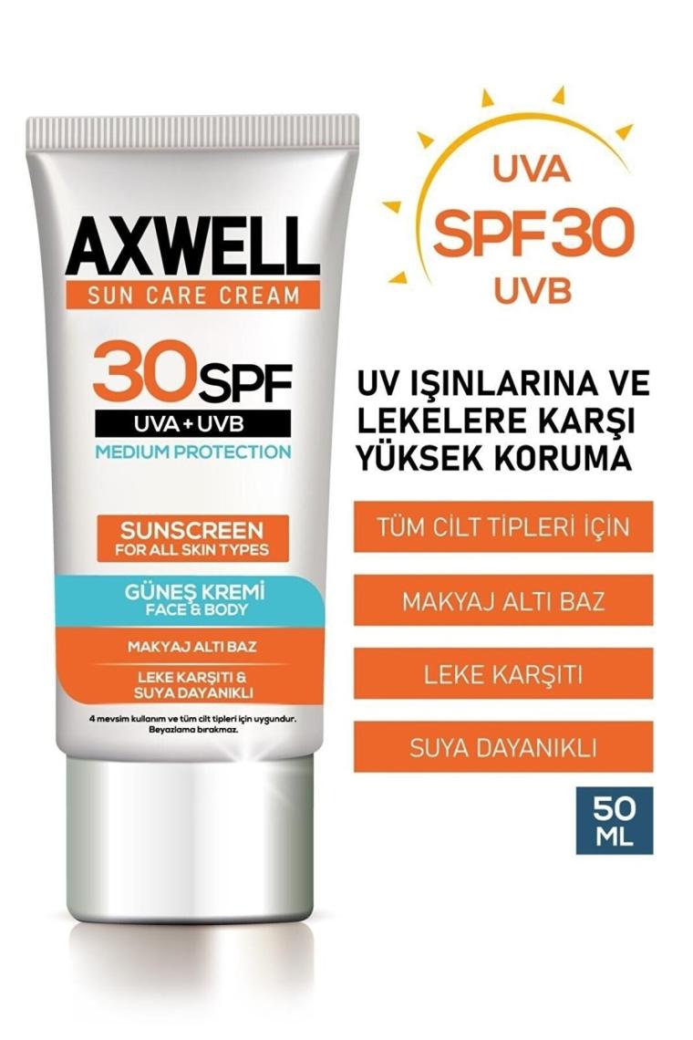 Sun Care Cream Güneş Kremi Yüksek Koruma 30 Spf 50ml