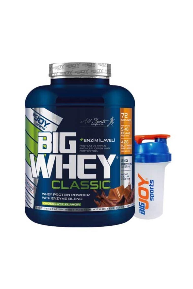 Big Whey Classic Çikolata Aromalı Protein Tozu 72 Servis 2448 gr Sindirim Enzimi Ilaveli